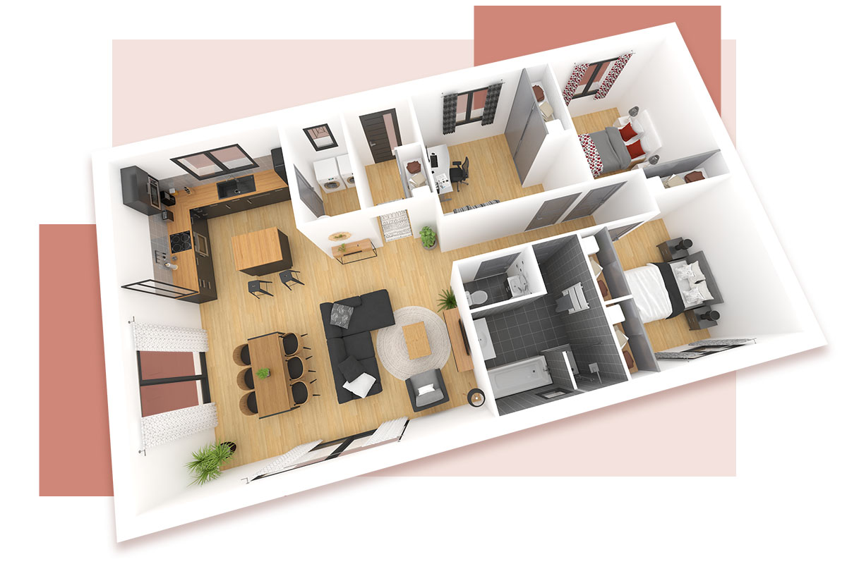 Plan maison gamme attractive par Tèrra Demeures