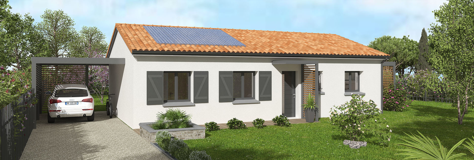 Vue extérieure de la maison – Maison Essentiel Tèrra Demeure