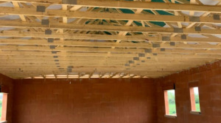 Photo d'une charpente